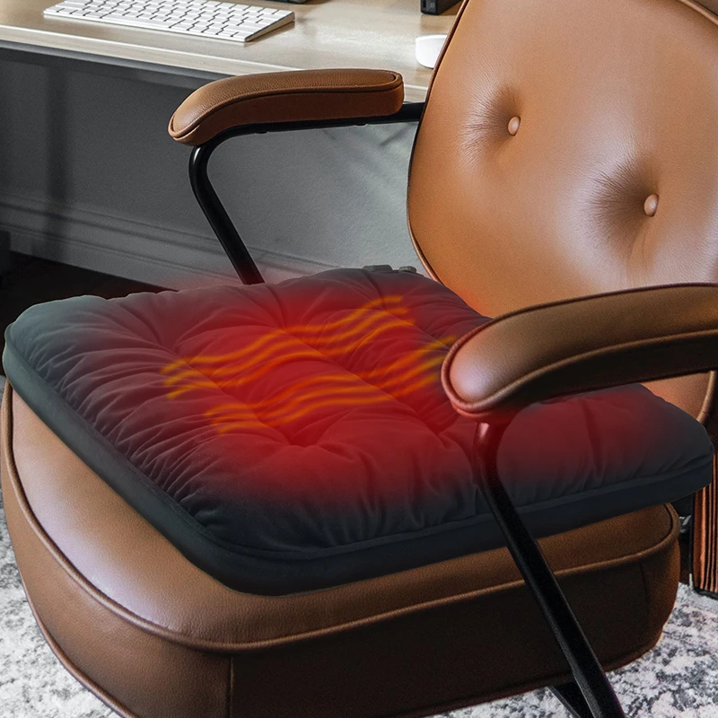 EMAF Portable Winter Car Heated Seat Cushion 5V Heating Warmer Pad Electric Heat Sofa Car Seat Cushions Heater Therapy Cushion