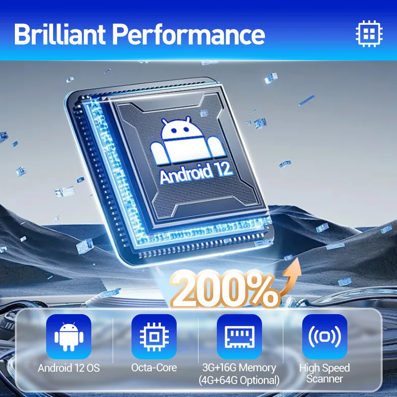 FYJ F1-88 8 Inch Mobile Pos QR Code Scanner Pos System Touch Screen Android Cash Register Machine