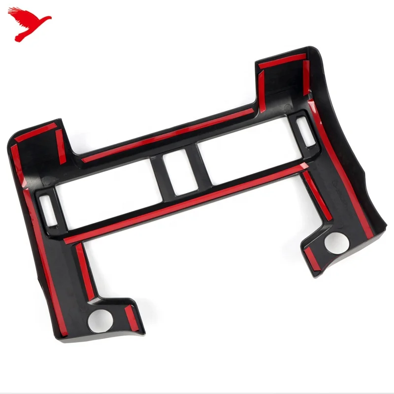 For Toyota 4Runner 2020-2024 Car Interior Accessories Dashboard  GPS Navigation Frame Cover Trim ABS Carbon Fiber Style 1pc