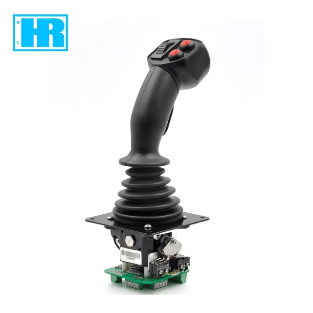 SJ100 joystick controller for operator controls on a wide range of off-highway vehicles, including cranes, loaders, excavators,