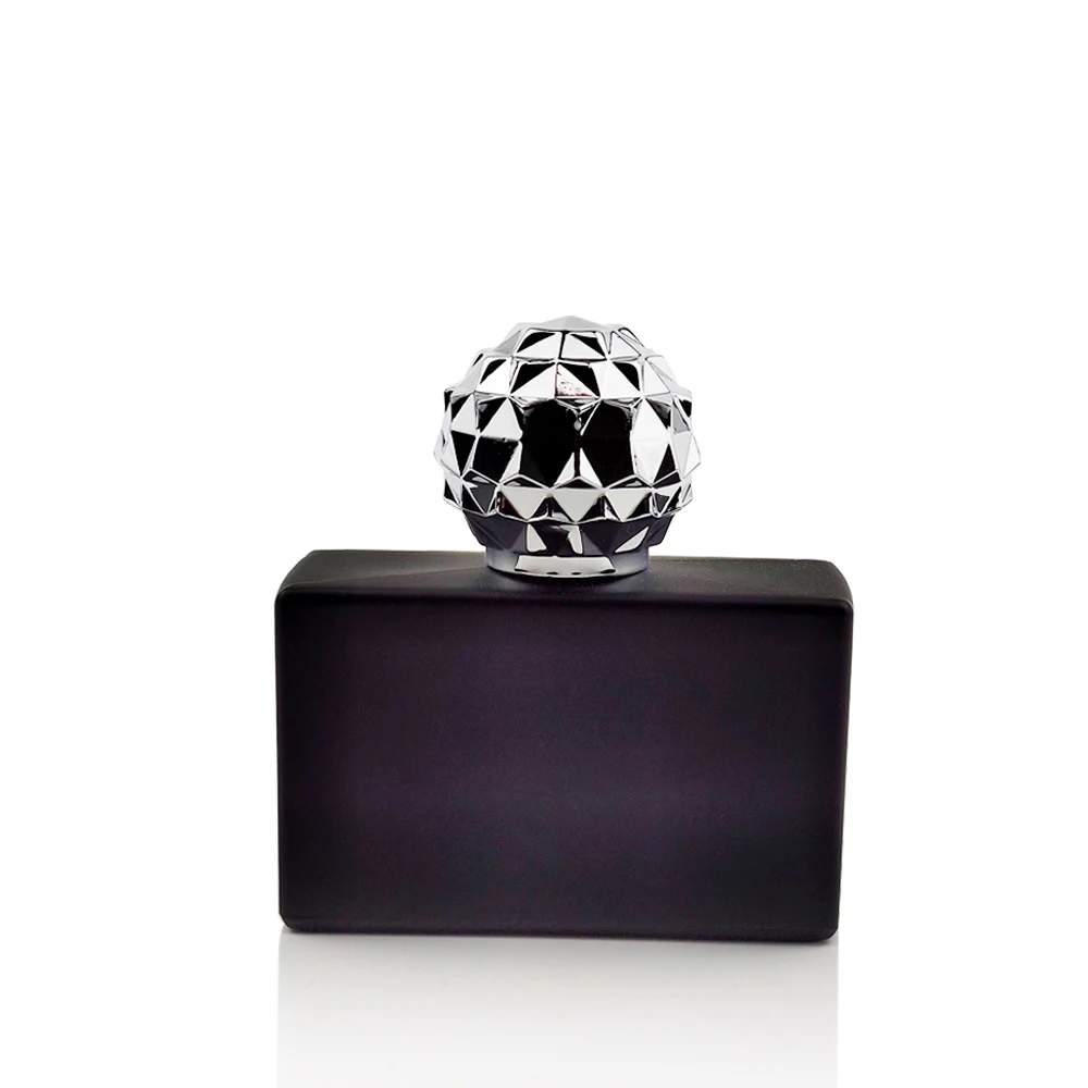 50ml luxury stocked ready to ship matte black parfum bottle with luxurious gold zamac cap black wood plastic cap