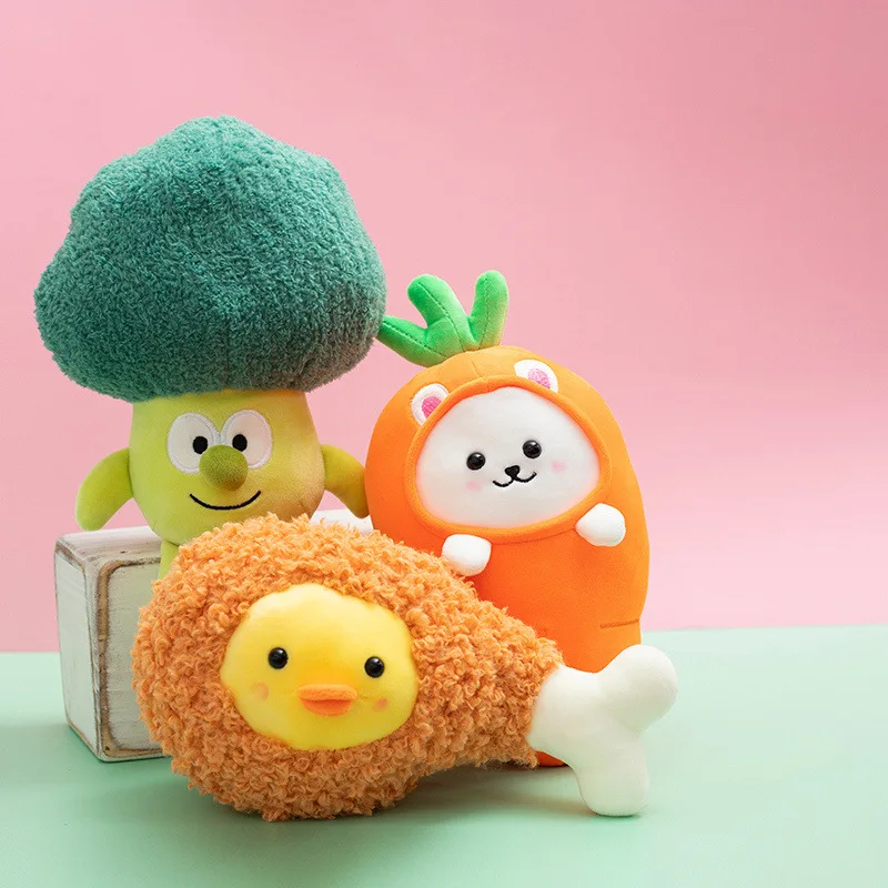 Wholesale 26cm Plush Toy Carrot Broccoli Vegetable Doll Cute Cartoon Stuffed Toy
