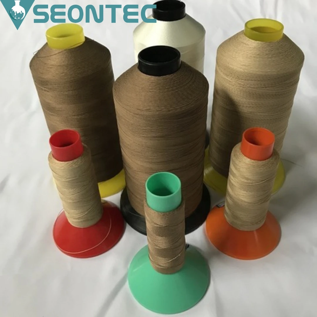 good braiding ptfe surface coated fiberglass sewing thread PTFE sewing thread