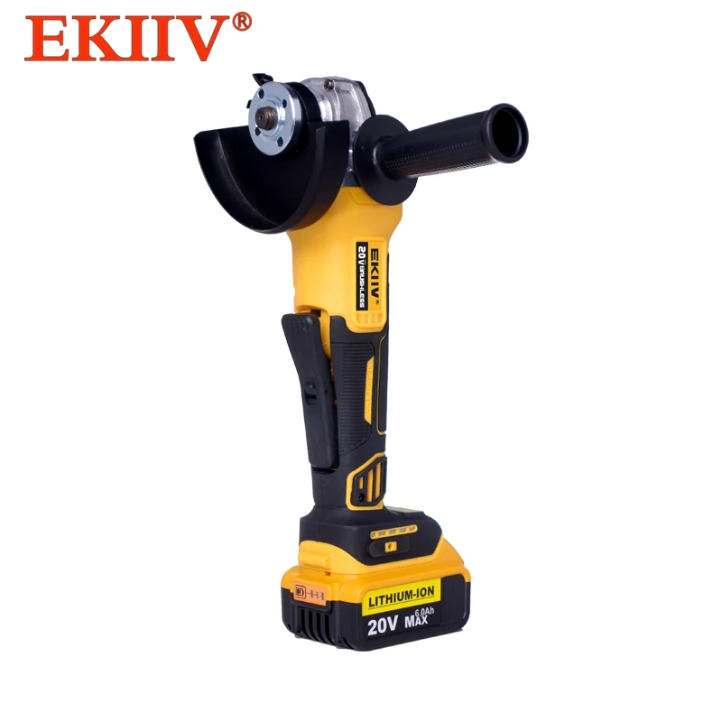 800W 20V Charging angle grinder Cordless Brushless Angle Grinder for 20V Battery 100mm 125mm Electric Grinder Grinding Machine