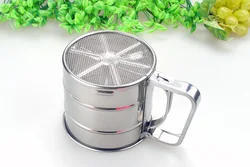 Stainless Steel Flour Sifter Hand-held Flour Sifter Single Layer Flour Sieve