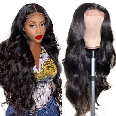 Transparent Lace Front Wig Human Hair Real Virgin Lace Closure Synthetic Hair Wigs Hd Lace Wig Popular