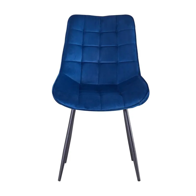 
Wooden frame Upholstered Leisure Padded with Armrest Nailed Trim X Stainless Steel Base velvet Dining Chair 