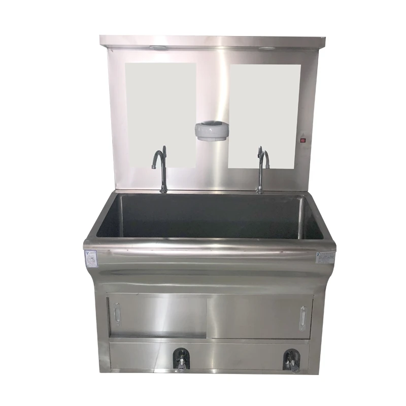 Hot Sale Surgical Room Hand Washing Sink SUS 304 Commercial Hand Wash Sink With Knee Operated Hand Washing Sink For Hospital