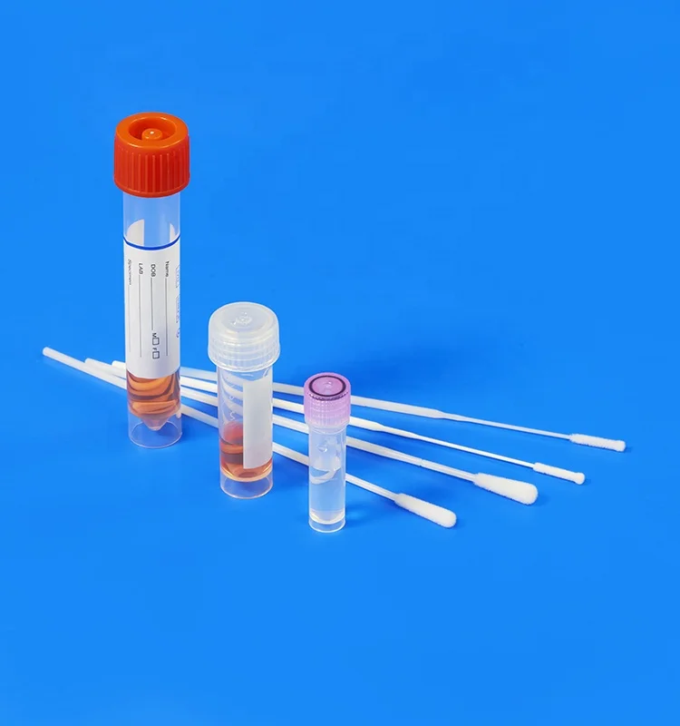 
Disposable VTM Sampling Tube Nasal Flocked Swabs Viral Sampling kit 