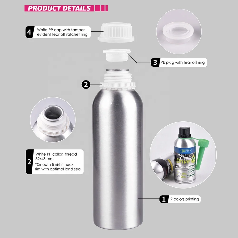 Large Size Fragrance 1 Liter 1l Oil 500ml Essential Oils Aluminum Bottle