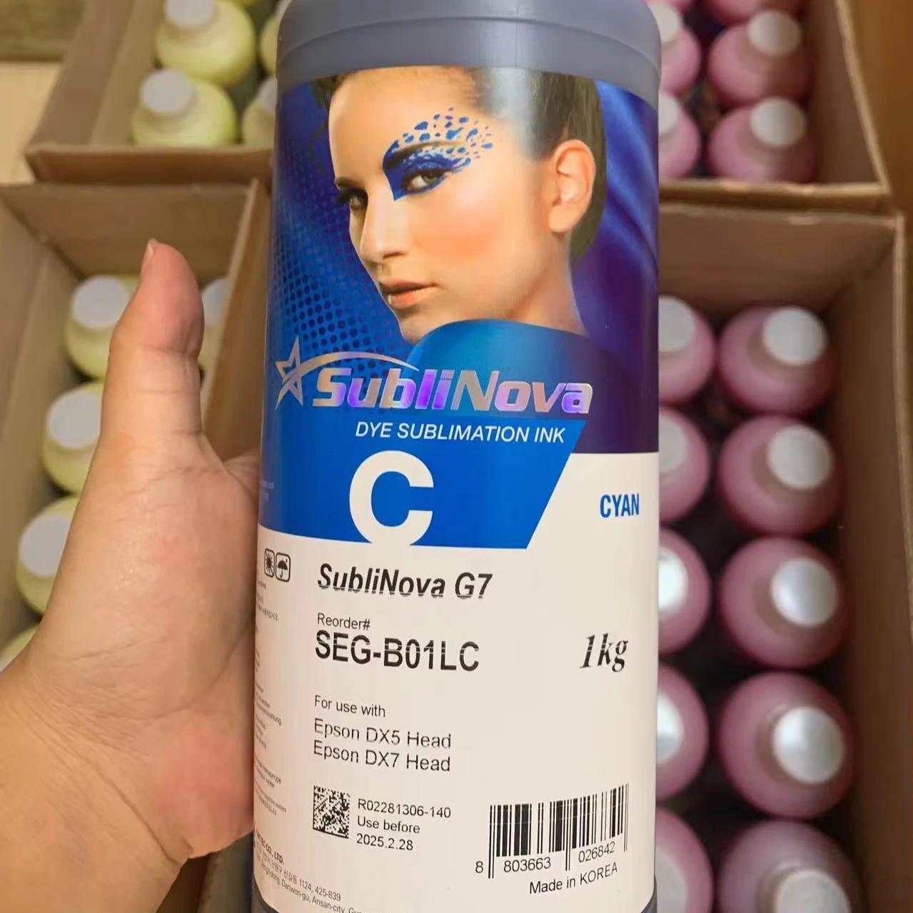 Korea SEG inktec sublinova краситель сублимационные чернила для Dx5 Dx7 i3200 TFP печатающая головка mutoh VJ-1604SW 1341WR rj900x