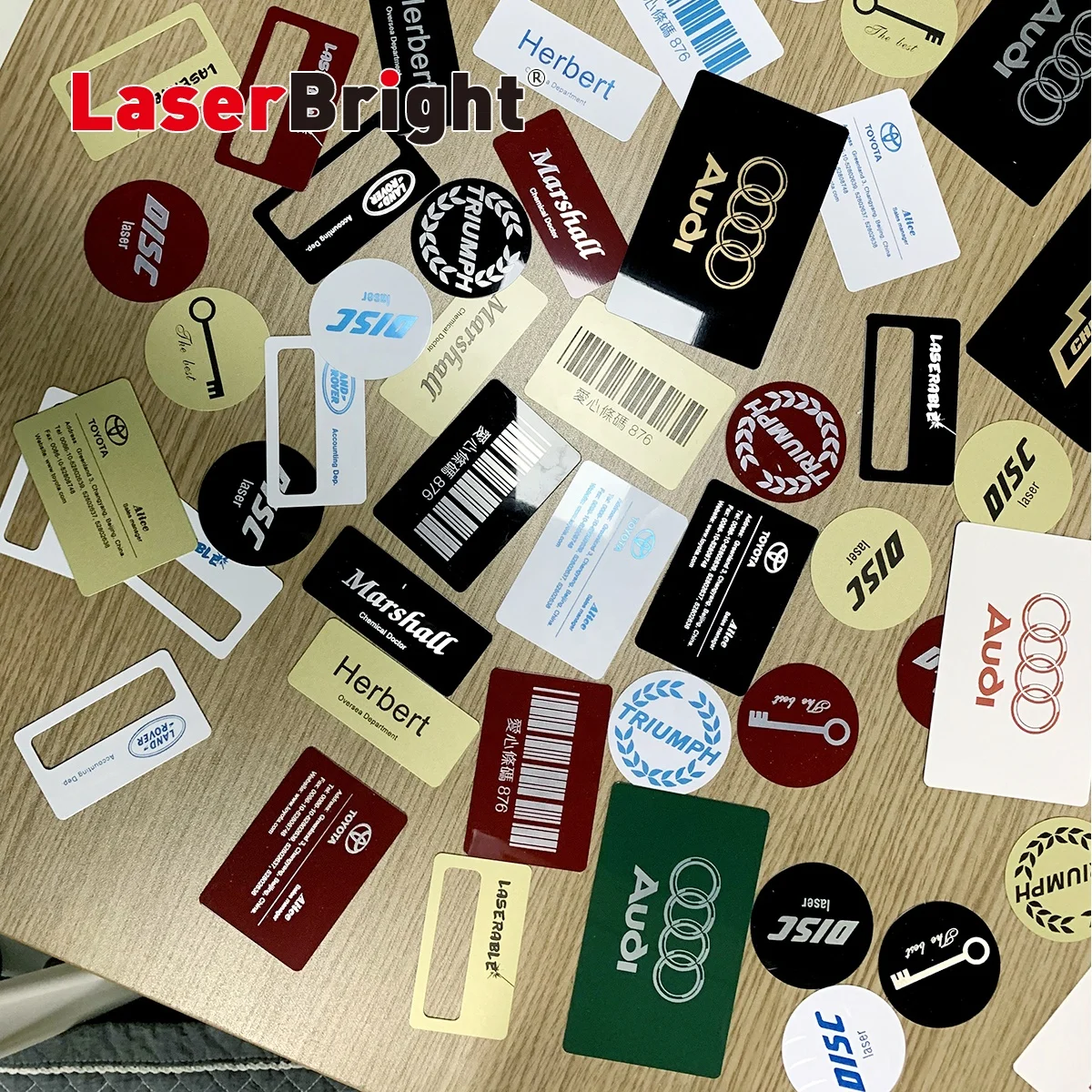 LaserBrigh Laser Aluminum License plate Laser engraving car blank engravable 6'x12' auto number plates blank custom printing