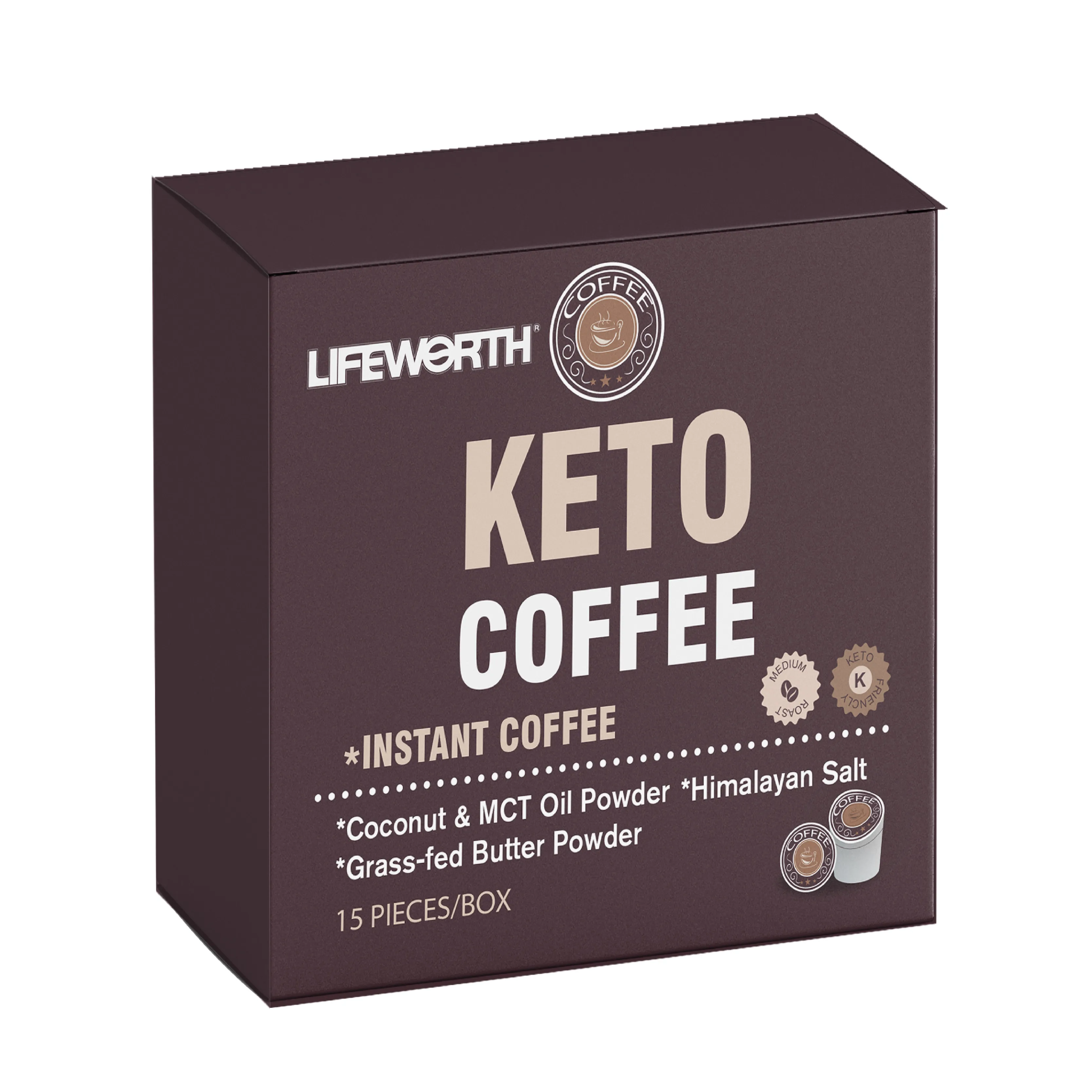 Кофе keto со вкусом шоколада Lifeworth для снижения веса