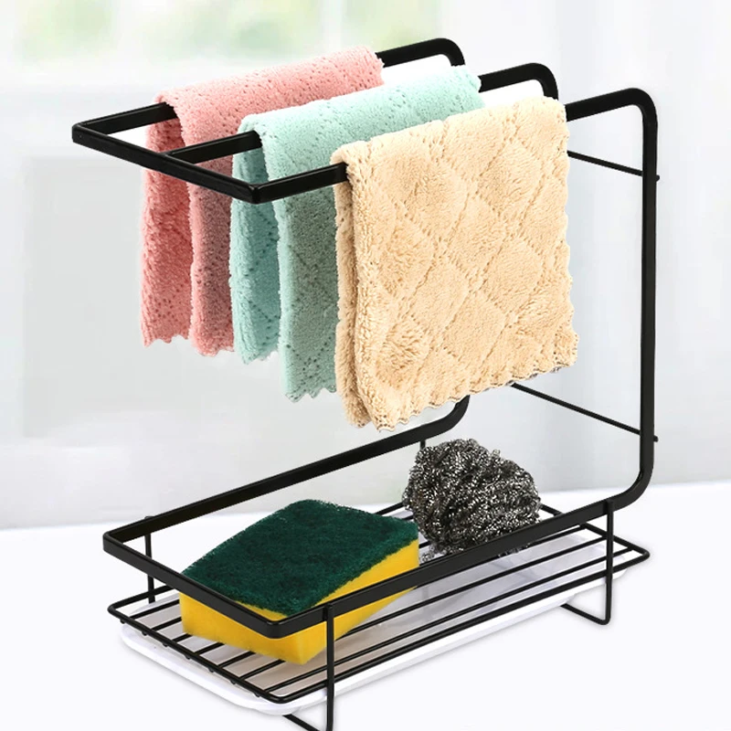 sink caddy sponge holder kitchen organizer shelf drying rack tidy metal organizer sponge holder for kitchen sink