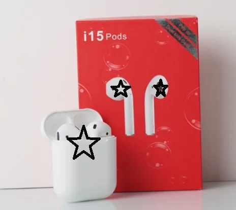 Blue tooth Headphones Wireless TWS i15 pods For iphone Built in Stereo Mic Charging Case i15 pods tws Earbuds pods inpods 12