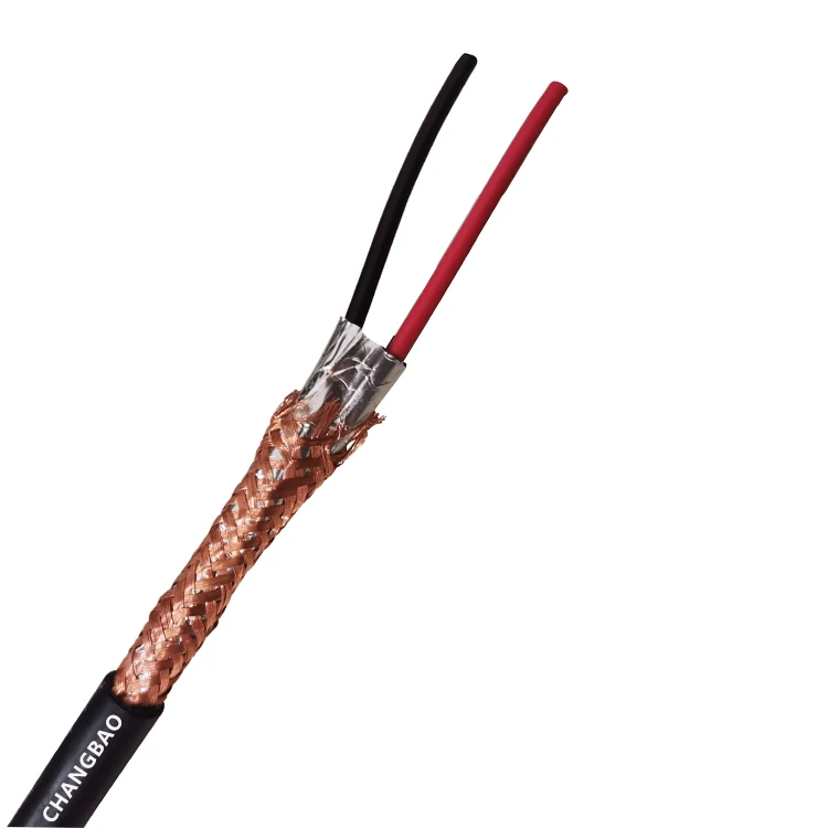 CHANGBAO In wall Control cable 2 Core 22awg Dual Shield FT4 CMR Double Shielded DMX Cable Price