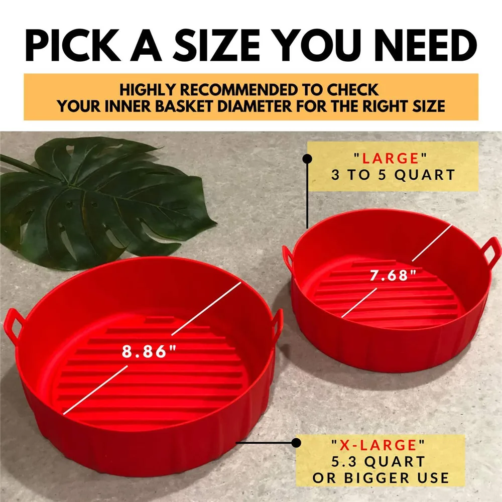 Oven Accessories Replacement for Flammable Parchment Liner Paper No Need to Clean Air Fryer Silicone Pot