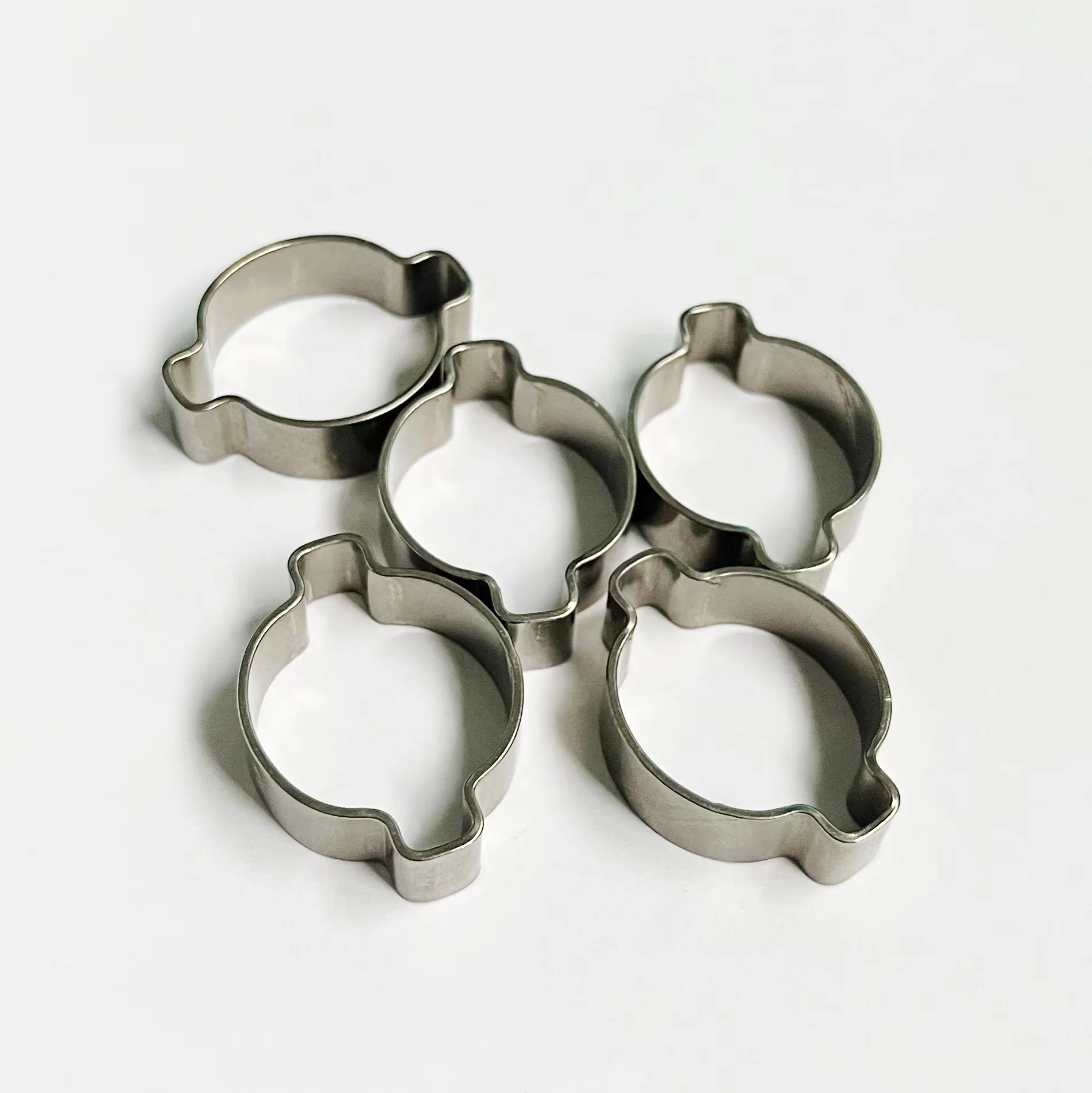 Carbon steel belt double ear hose clamp