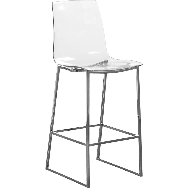 Роскошный высококачественный акриловый барный стул Yaqi 2021 по заводской цене, прозрачный глянцевый красивый стул для гостиной