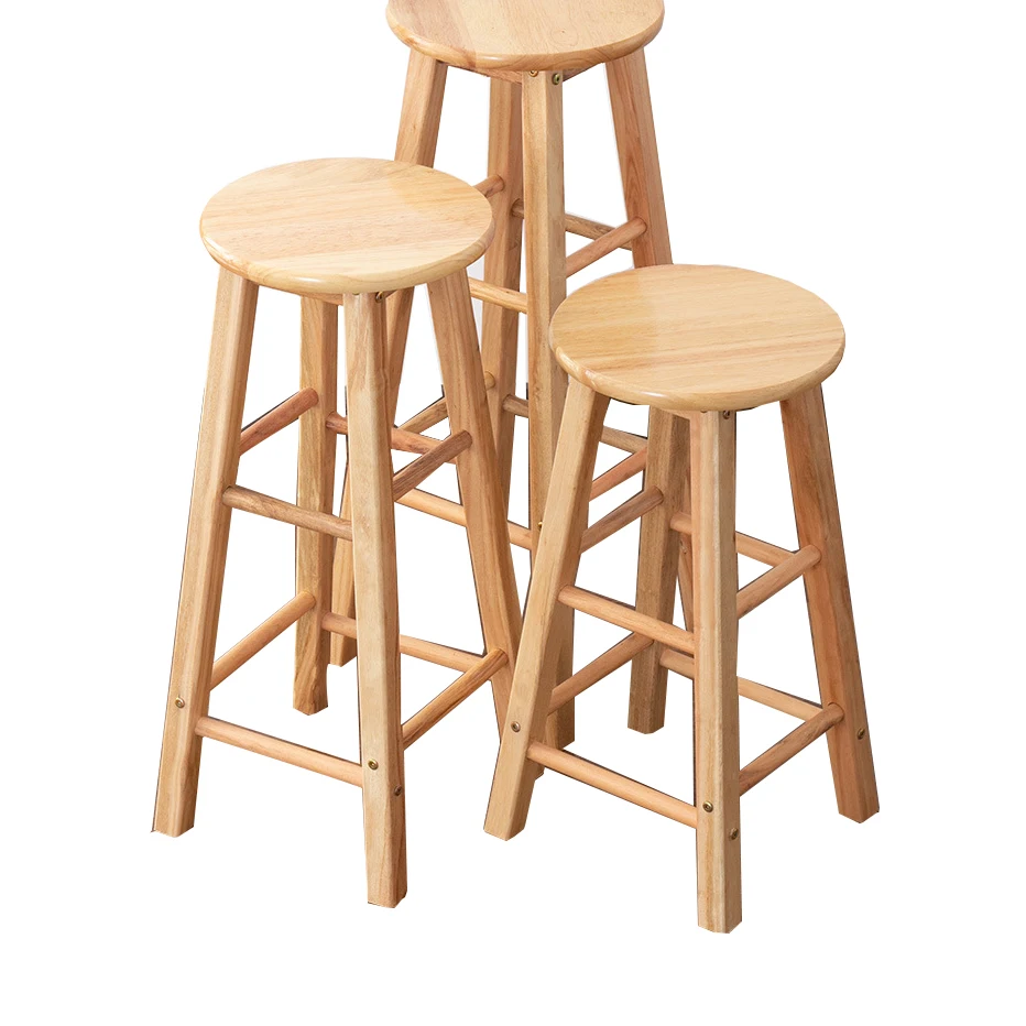 Home Kitchen desk Industrial Counter solid wood stool bar stool high chair bar stool Nordic bar chair