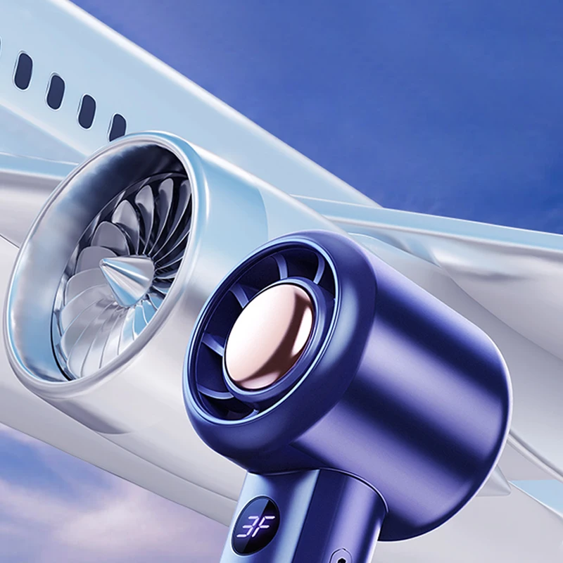 OEM Supplier Turbo Design Rechargeable Handheld USB Mini Fan Portable Air Cooling Fan