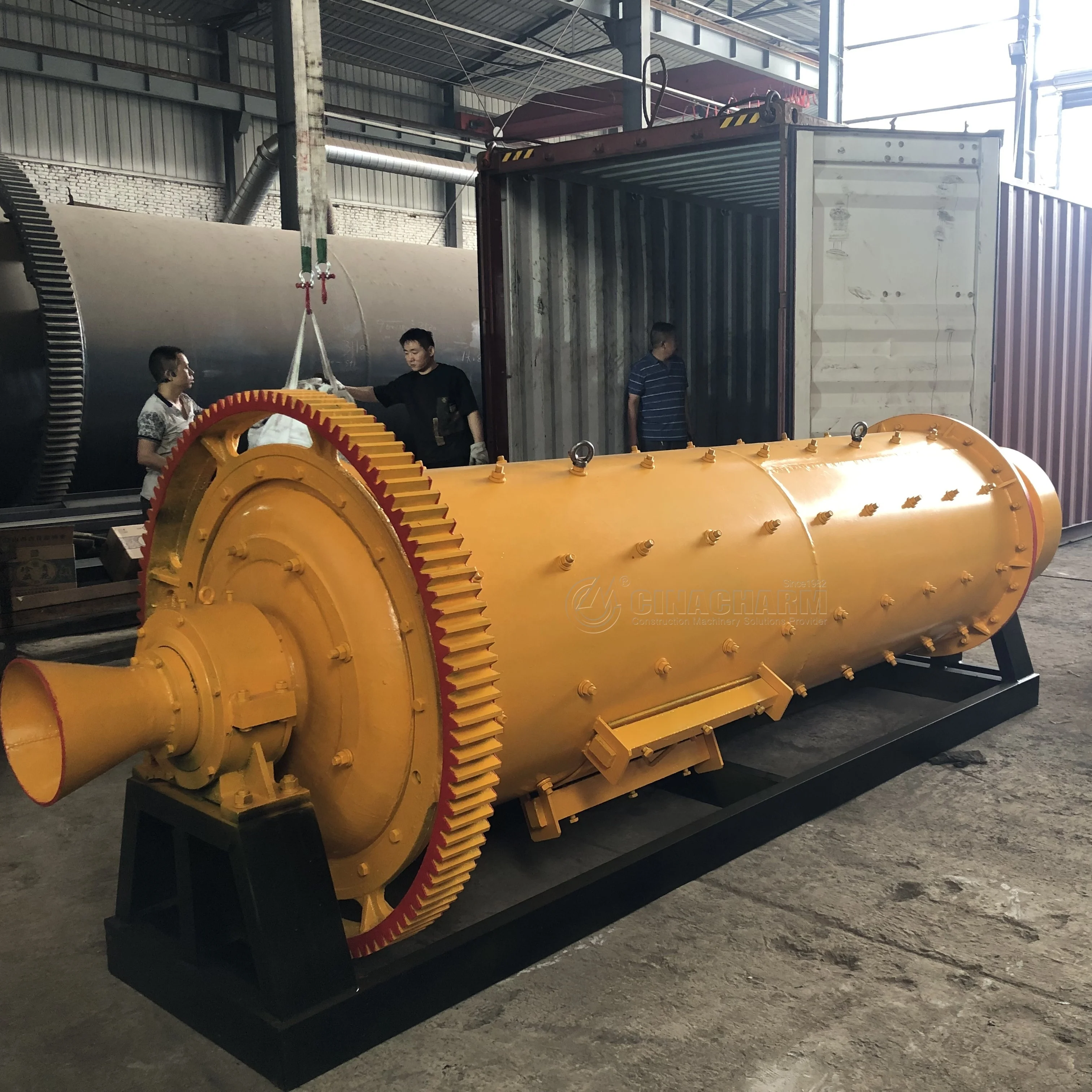 Hot selling Diesel ball mill bauxite batch grinding belt drive ball mill grinding machine