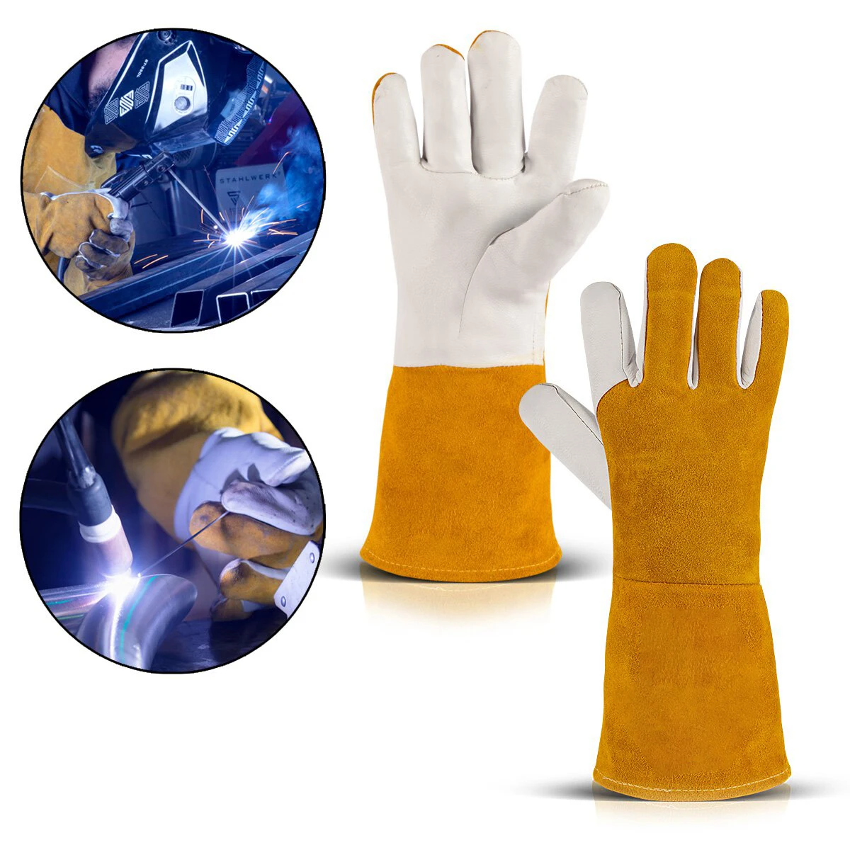 Gants De Soudage Tig Prix Argon Gants De Soudage Guantes De Soldadura Tig Guantes De Soldadura De Cuero De Palma