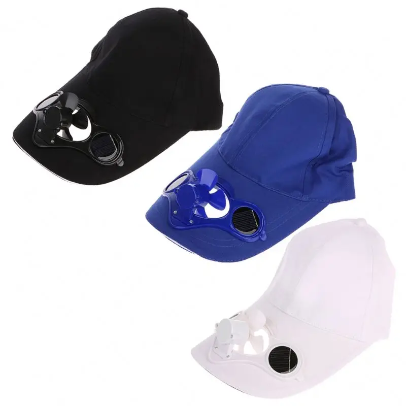 Summer Sport Outdoor Hat Cap With Solar Sun Power Cool Fan Bicycling Climbing Baseball Cap
