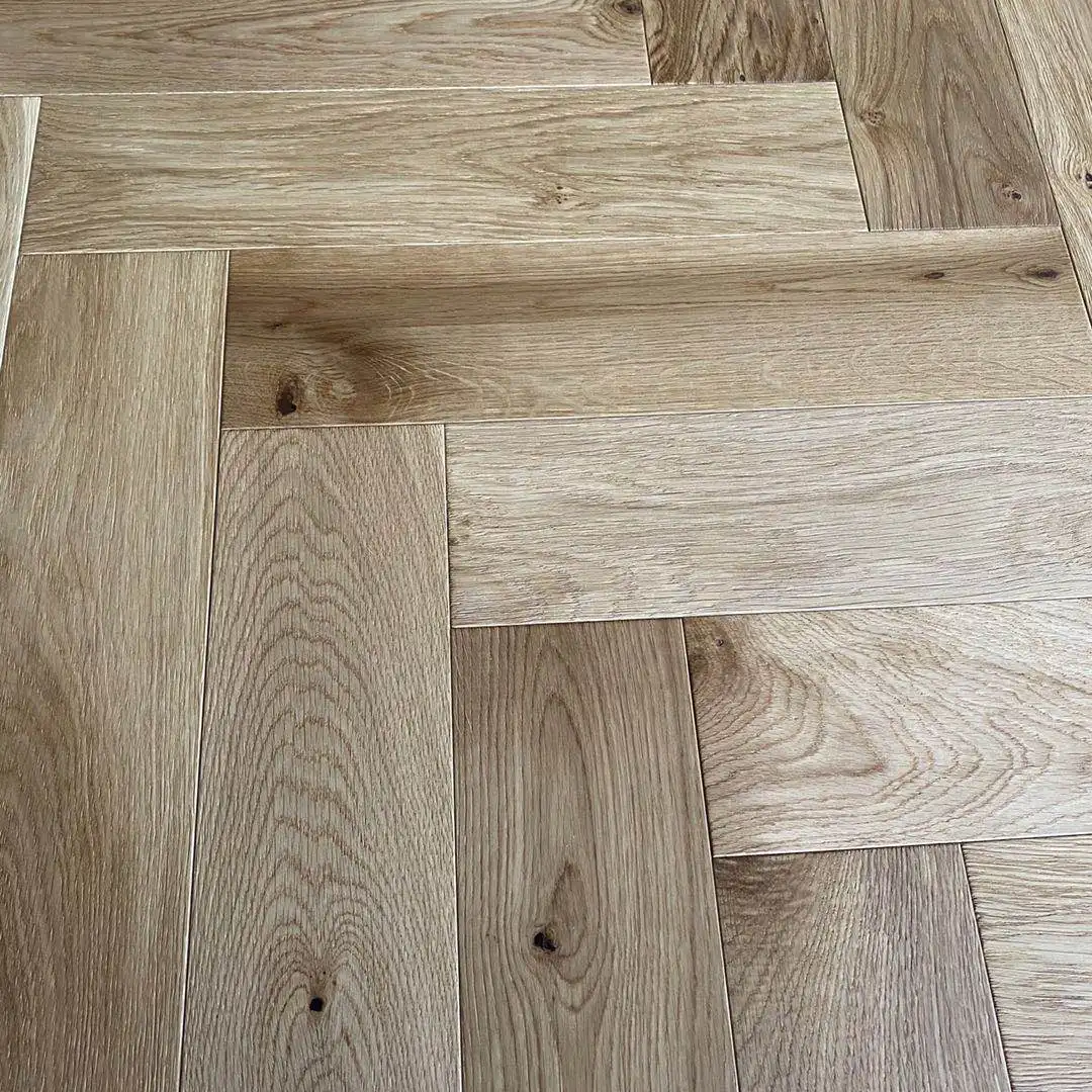 Jesonwood Engineered Oak Herringbone Flooring Multilayer Wooden Parquet Oak Flooring