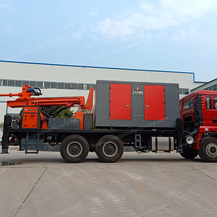 Bore Well Sino Truck Water Drilling Rig 300M Depht Water Boring Machine