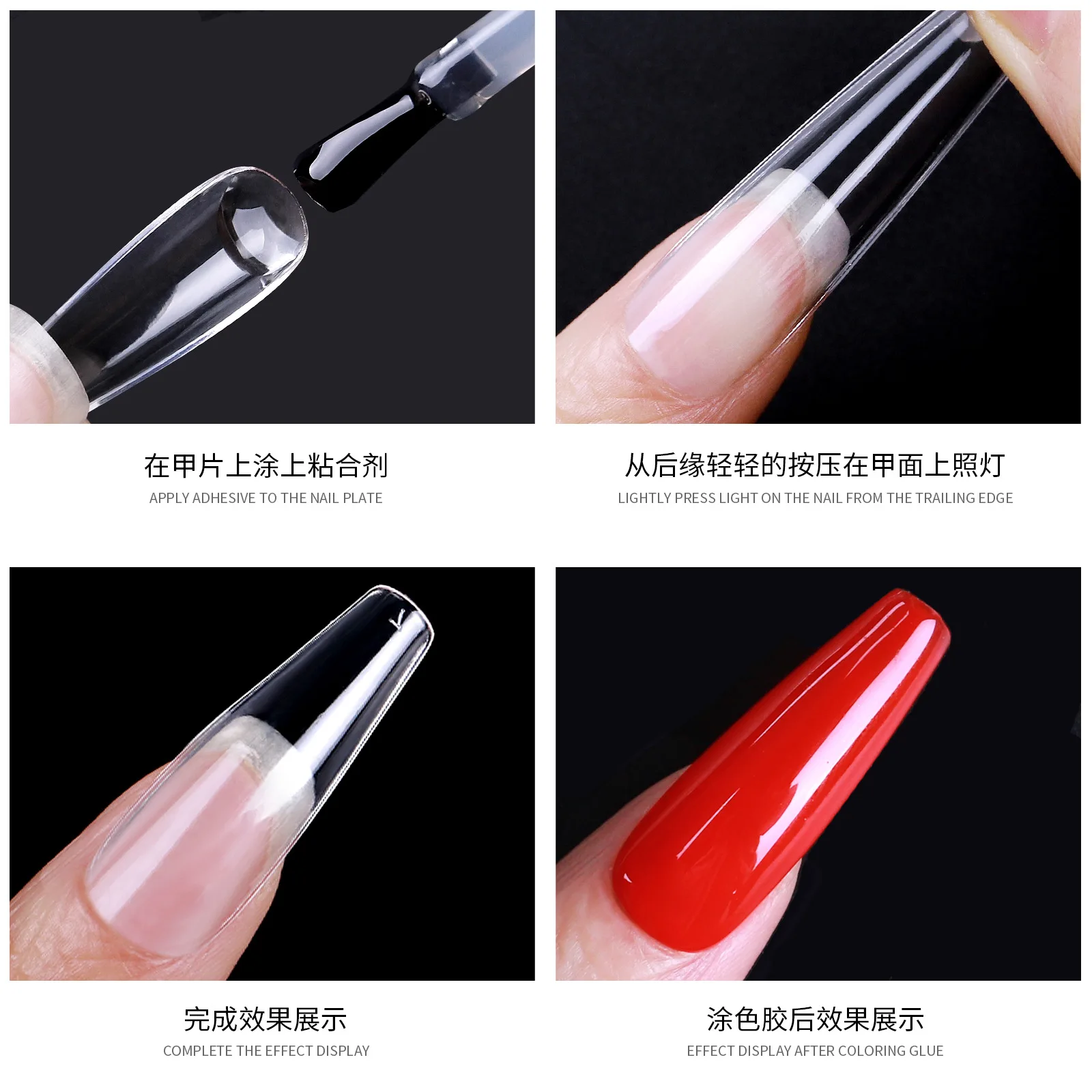 Hot sale box pack stiletto nail tips Ultra thin seamless matte and scratch free artificial  nail tips