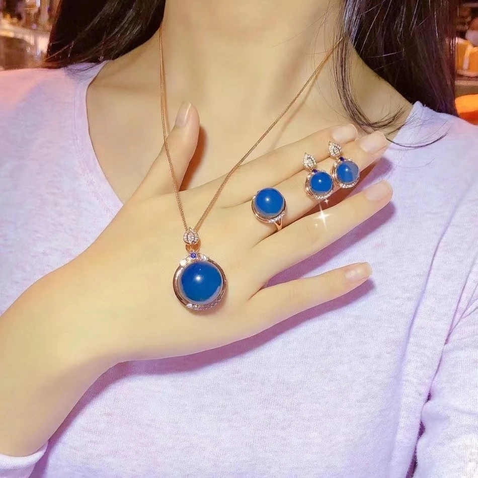 natural pure amber. luxury classic stylish necklace earring set. top quality. fantastic design for women