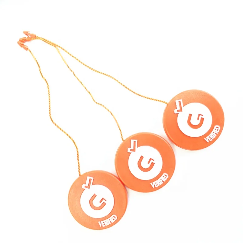 New Design Custom Embossed Brand Name Logo color Plastic Garment Swing Seal Tags with Nylon String for  shoes label  shoes tags