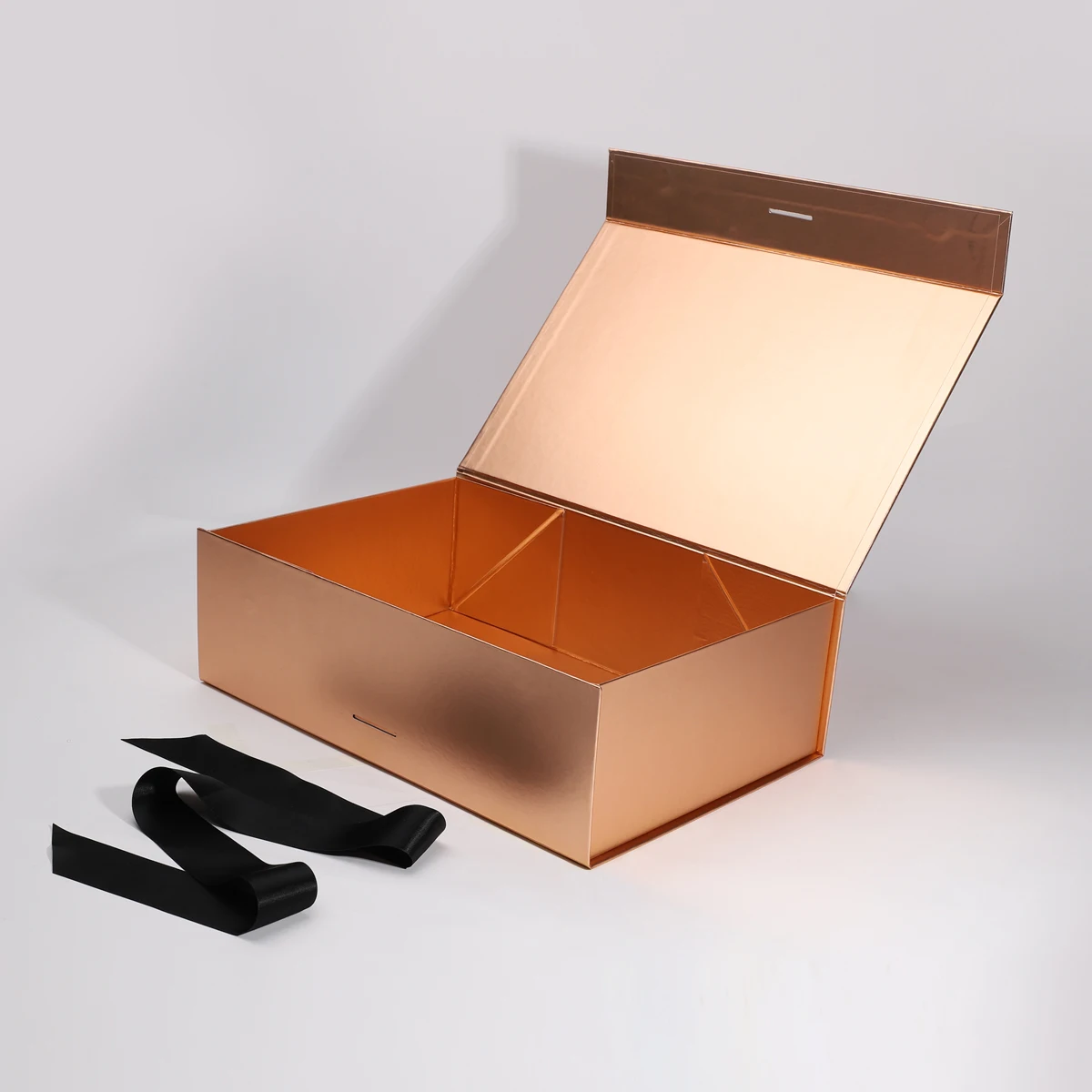 custom logo magnetic gift box luxury gift box with ribbon bow packaging leather belt mens gift box