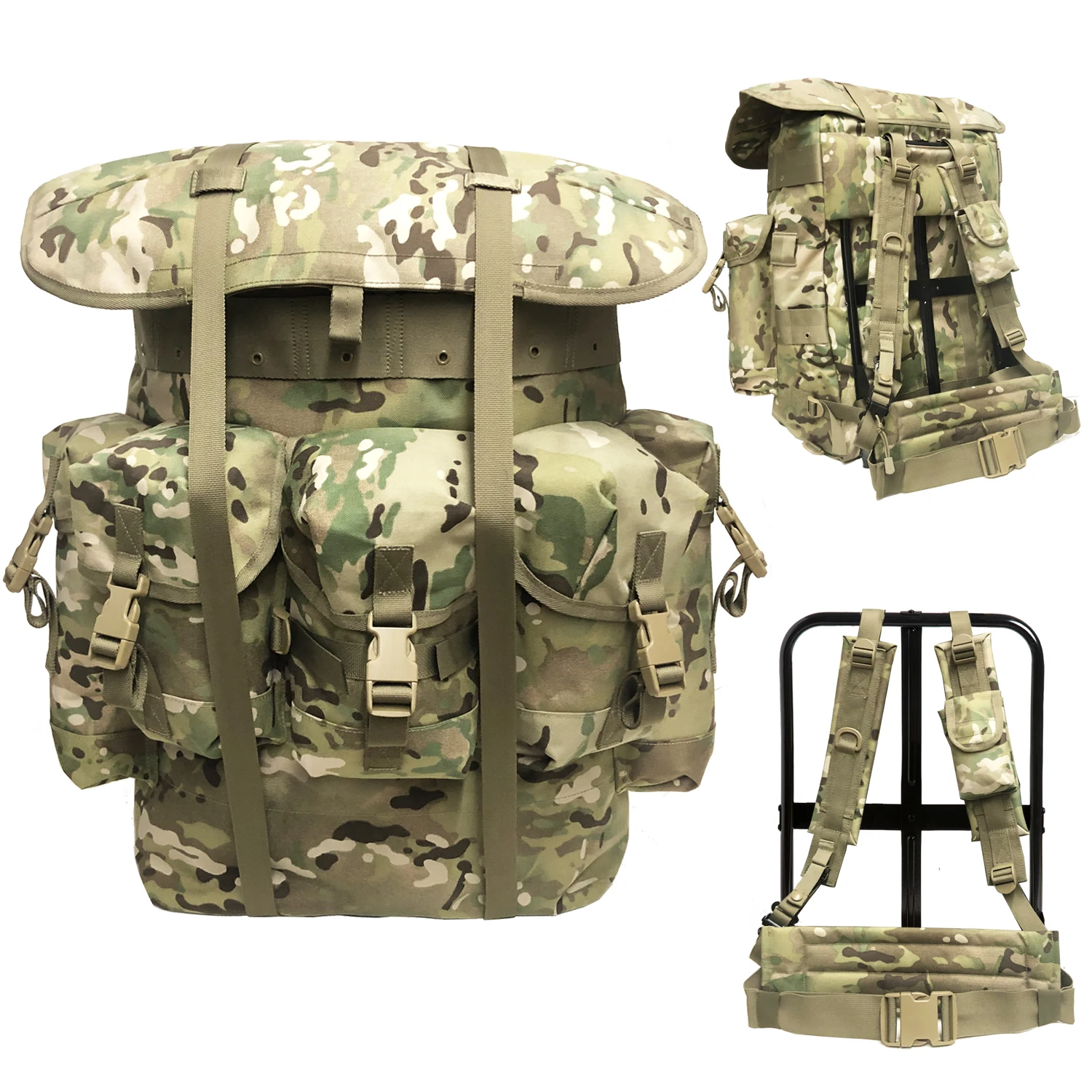 AKmax ALICE Pack NP Multicam 55 L Aluminum External Frame Backpack