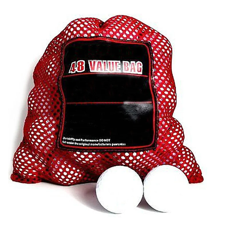 Wholesale trong and durable Nylon Mesh Bag drawstring carrying bag for golf balls in golf course or gym