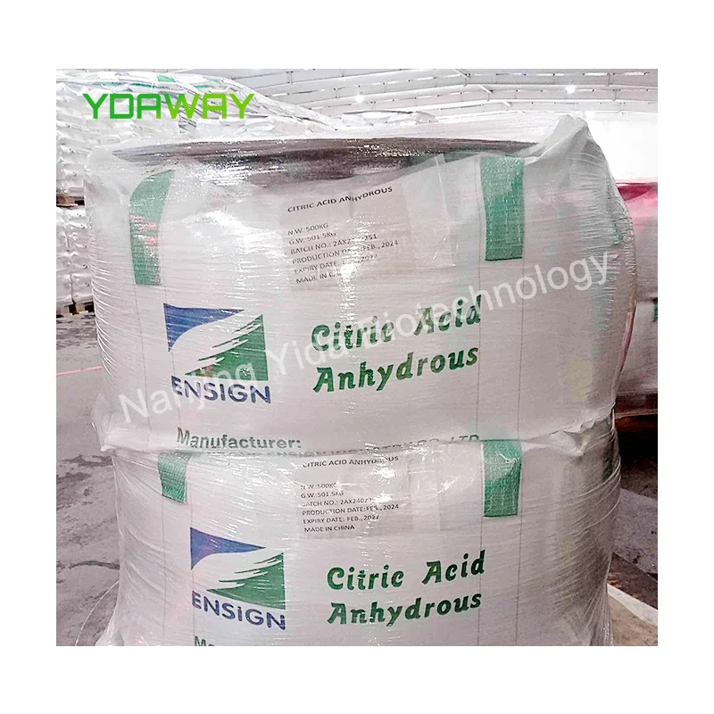 China price Ensign citric acid anhydrous food grade ttca rzbc cas no 77-92-9 lemon acid anhydrous citric acid monohydrate