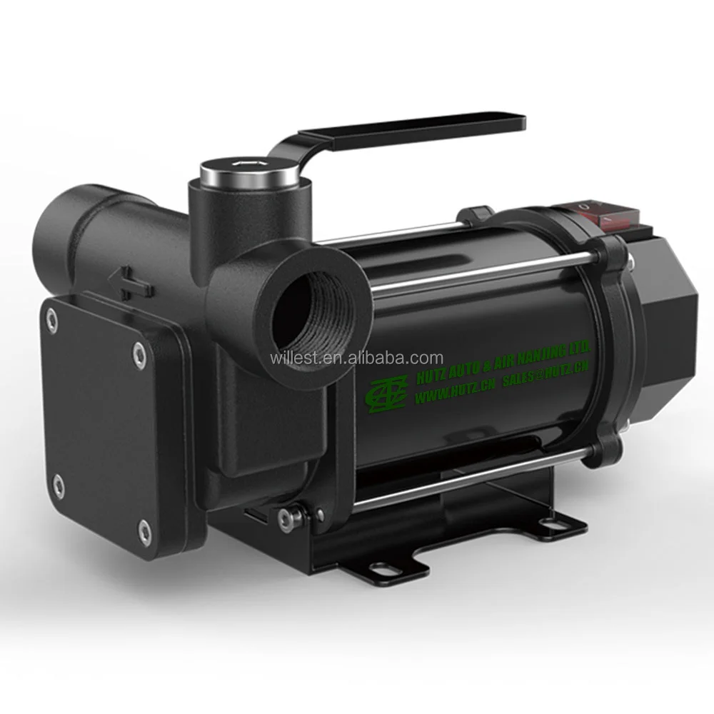 Portable self-priming electric drum oil pump HUTZ 550w 12v 24v dc exproof drum pump OE80D20 electric fuel pump