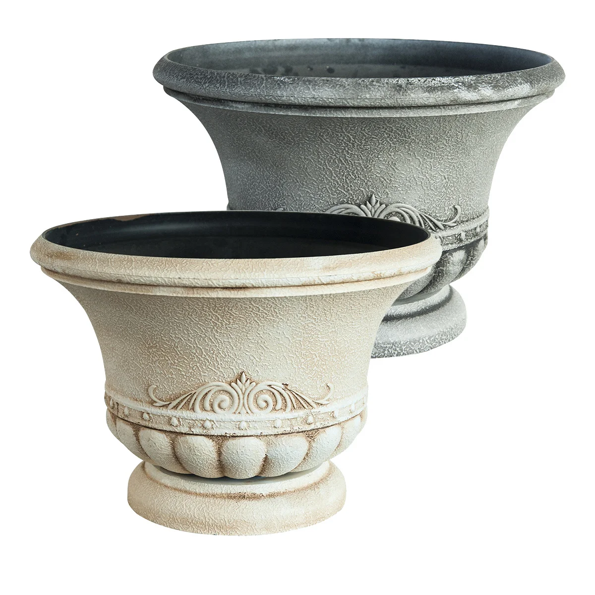 2021 Chinese Factory Direct Wholesaler Outdoor Large Garden Concrete Planter Flower Pot Plastic Decoration Molds For Sale