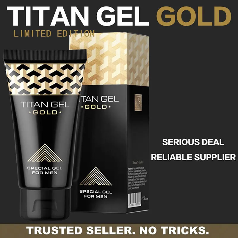  Горячая Распродажа 1 шт. гель TITAN золотой интимный для мужчин крем увеличения пениса утолщенный Xxl секс Долгое