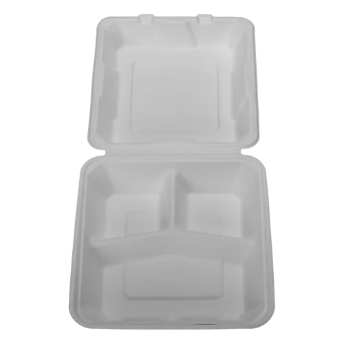 Renewable Compostable Sugarcane Bagasse Tableware Food Tray Biodegradable