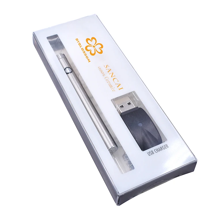 
Customized CBD vape pen cartridge battery kit packaging PVC plastic box 