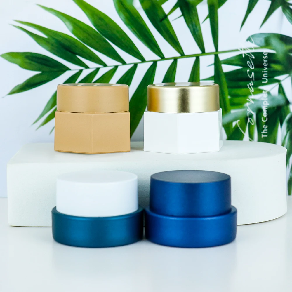 Wholesale powder gel cream matte 5ml 15ml 30ml 50ml acrylic cosmetic jar 0.5oz 1oz 2oz 30z 4oz plastic jar