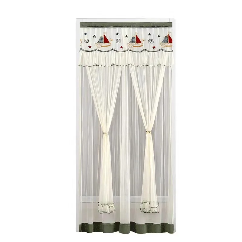 JN024 DQ  Sealing strip velcro anti mosquito door net with magnet curtain