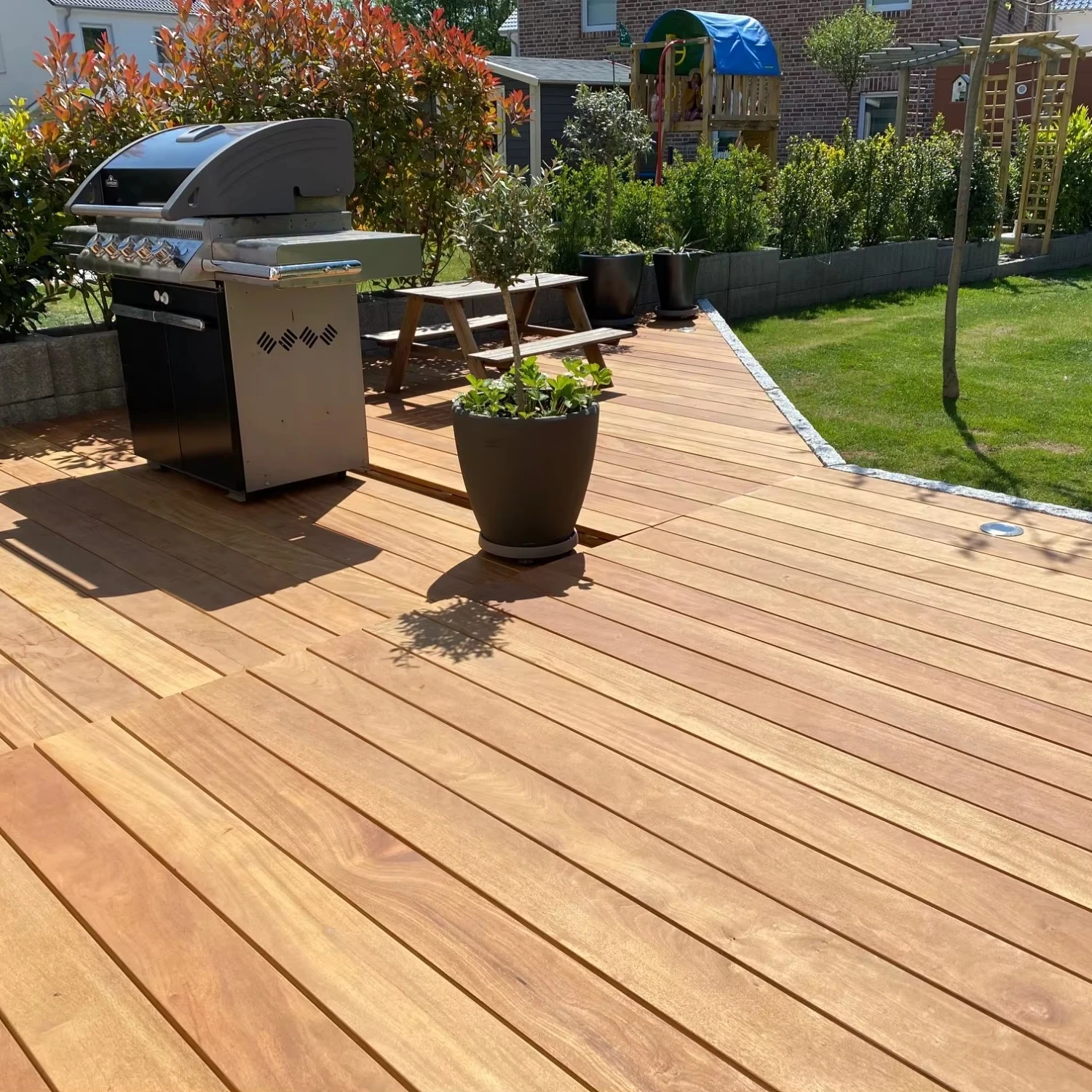 Brazilian garapa decking full solid wood outdoor flooring wood deck