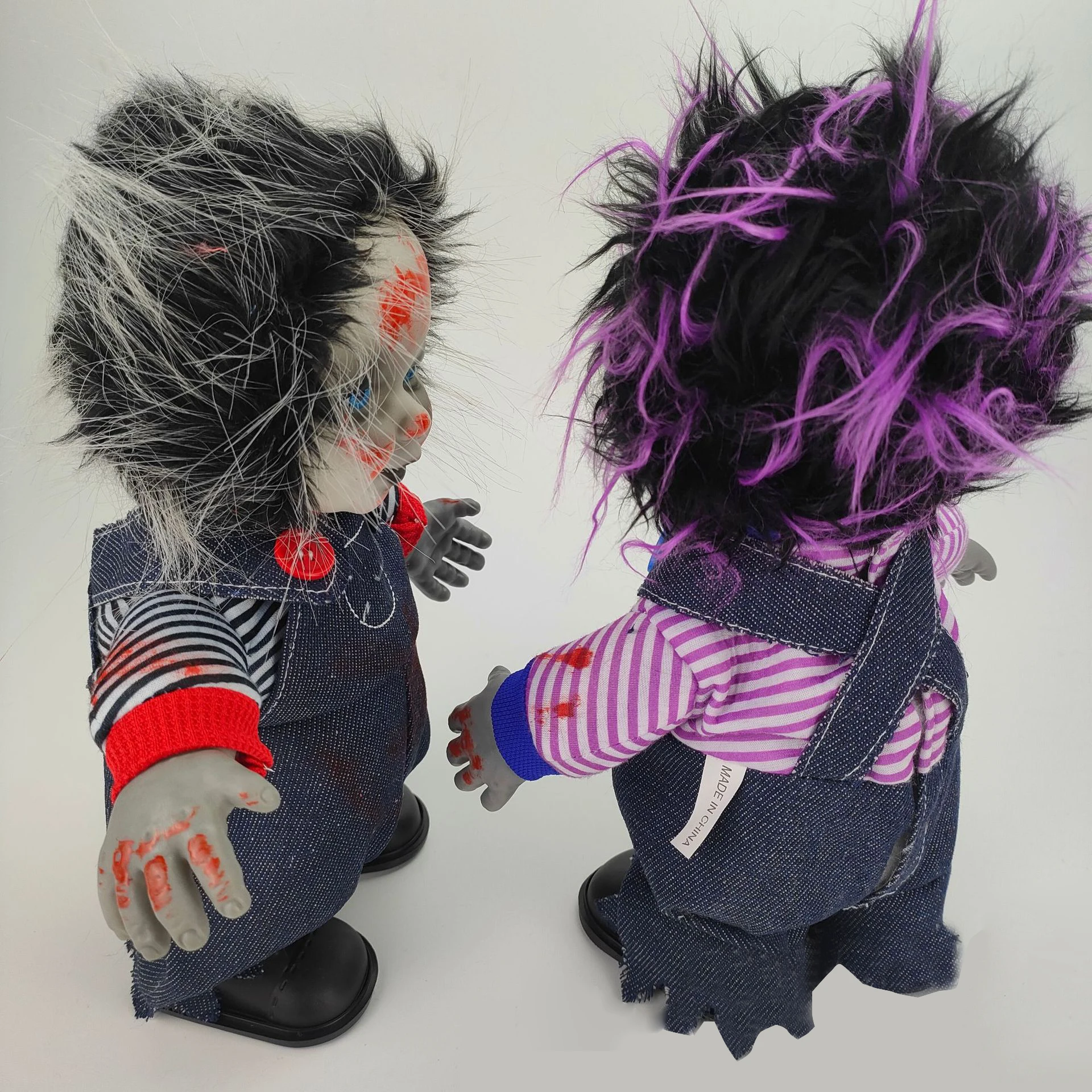 New design Custom ghost dolls Halloween decoration electric plush toy  with moving and singing dolls for kids