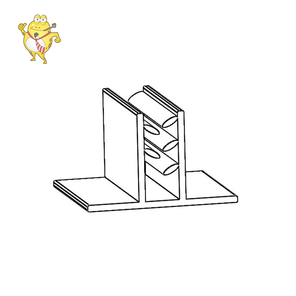 LAOHAMA PVC Super Grip Wire Basket Sign Holder T Shape Heavy Duty Card Sign Gripper for Supermarket