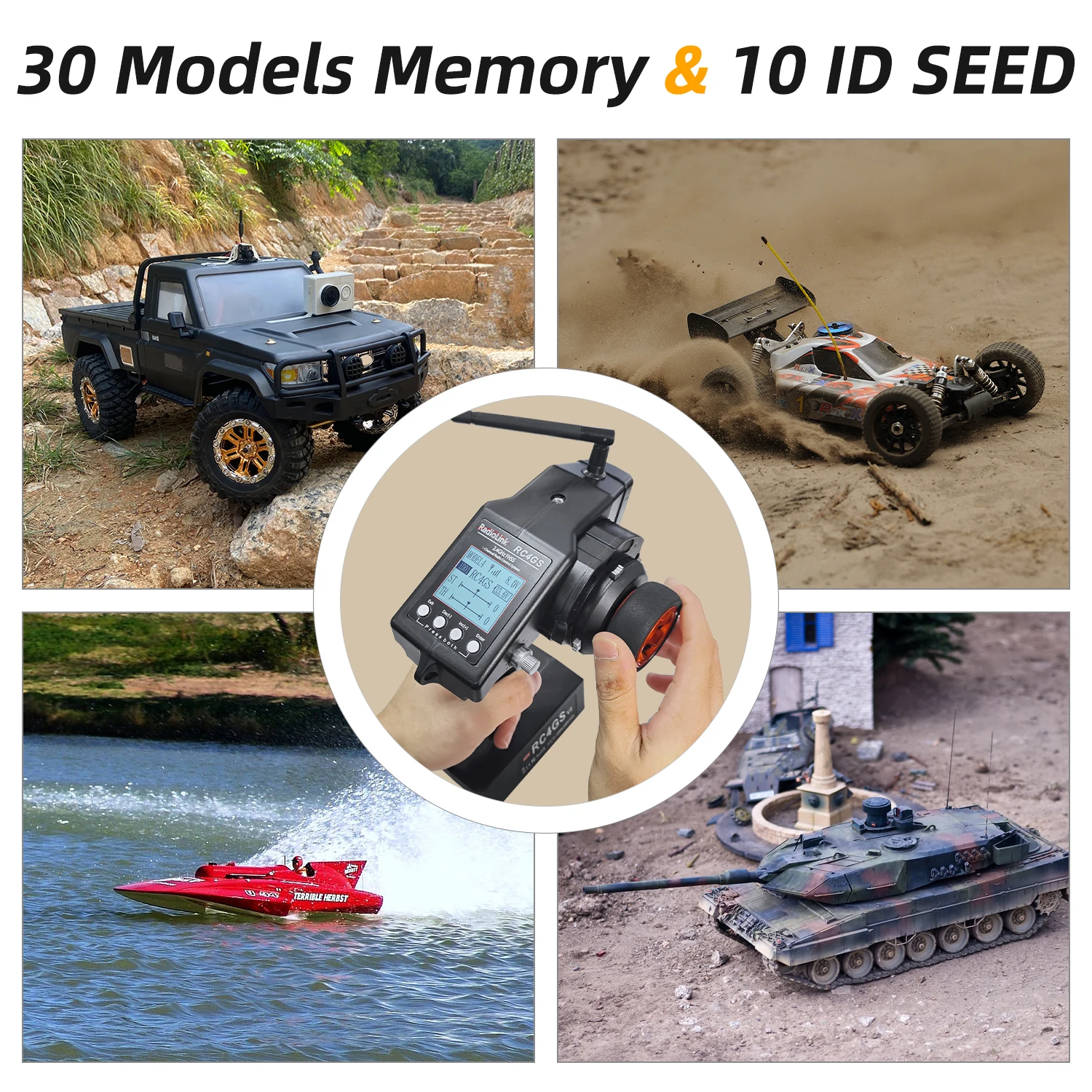 original RadioLink RC4GS V3 with RCFG Receiver 5 channels remote control surface Pistol transmitter RC RC4GS V3 for RC Car