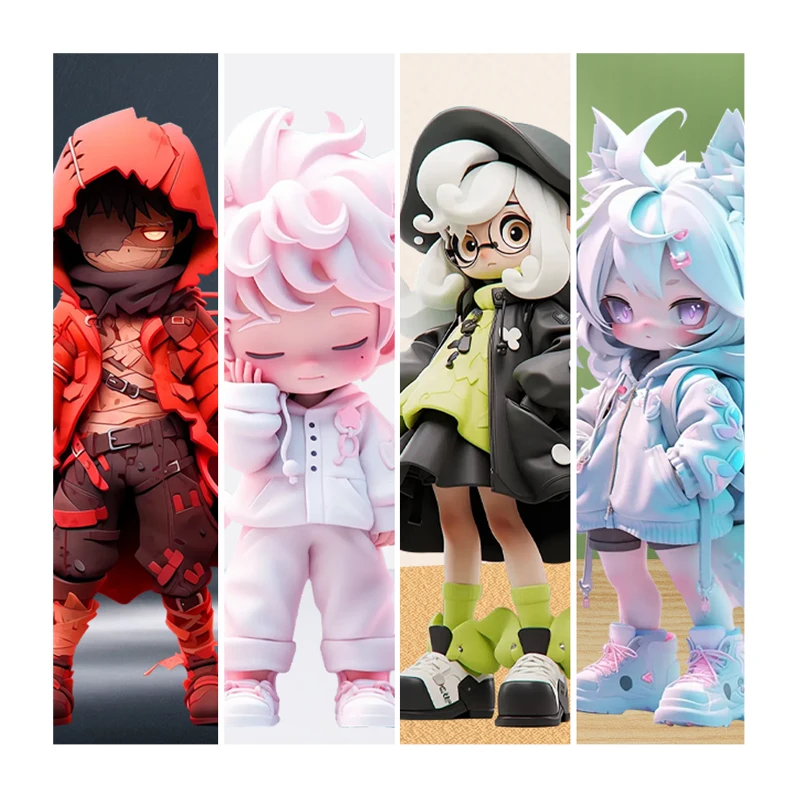 Oem Custom Hot Cheap Action Figures Toy Pvc Plastic Figure Collection Limited Edition 3d Resin Cartoon Figure Blind Box Toy