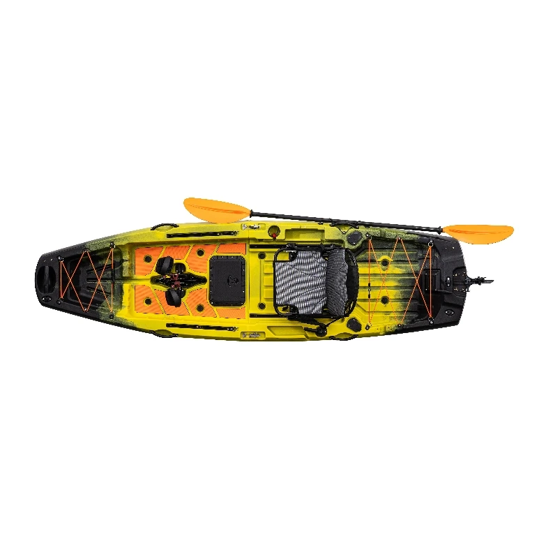 Tri-Power 10FT Roto Molded Electric Inflatable Kayak PVC HDPE Hull Canoe High-Density Paddle Single Person Water Sports Rowing